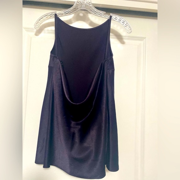 BCBG Maxazria High Neck Low Cowl Back Sleeveless Blouse - Picture 1 of 3